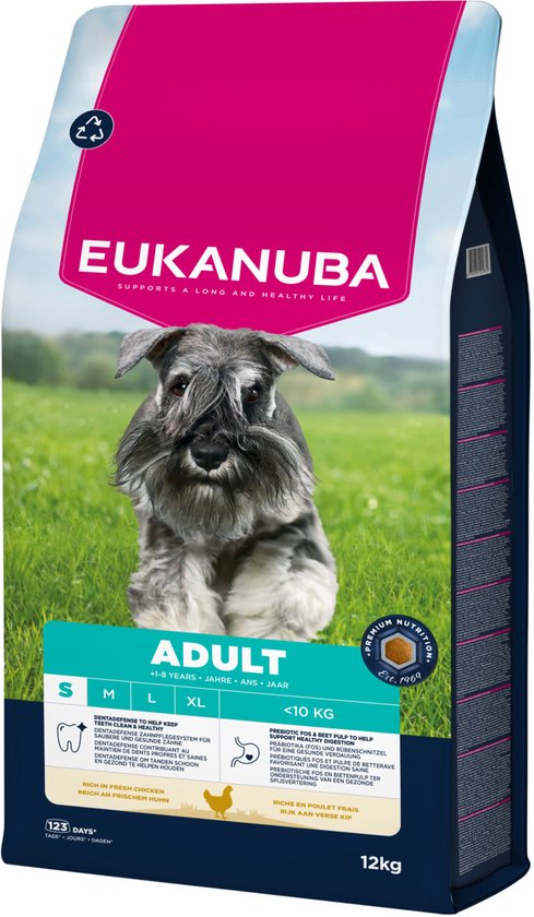 EUKANUBA - Dog Adult - Small breed Hondenvoer Smaak: Kip - 12kg