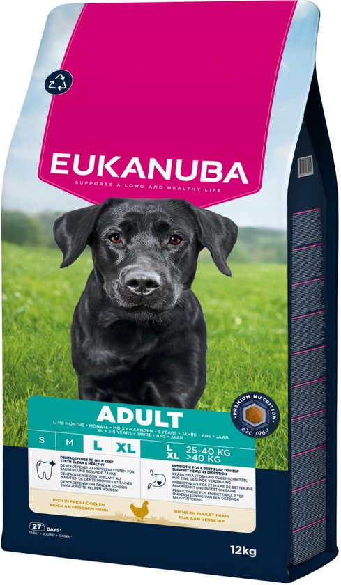 Eukanuba - Adult Large Breed Kip - Hondenbrokken - 12kg