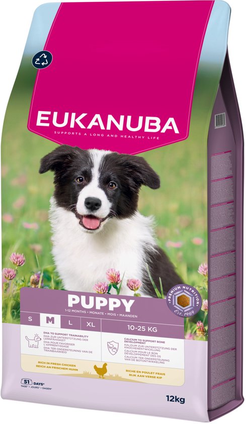 Eukanuba - Puppy Medium Breed Kip - Hondenbrokken - 12kg