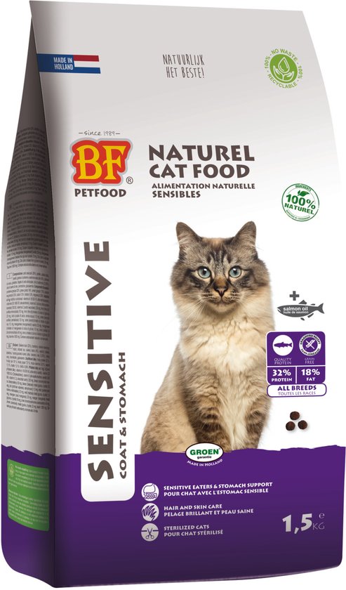 Biofood - BF Petfood Kattenvoer Sensitive Graanvrij - 1,5kg