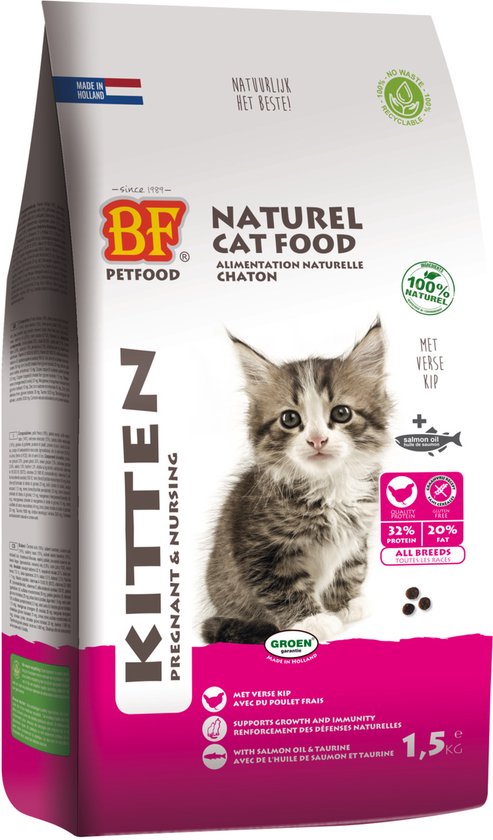 Biofood - Bf Ncf Kitten Pregnant&Nursing - Kattenvoer - Kalkoen Vis Kip 1.5kg