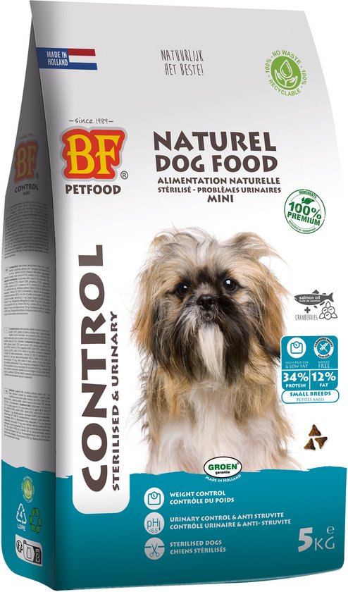 Biofood - Hondenvoer Small Breed BF Petfood - Tarwevrij, Met Prebiotica - 5kg