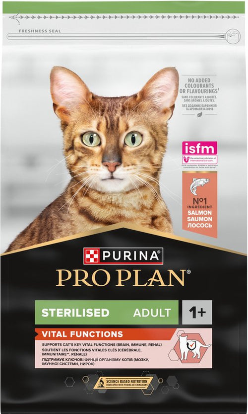 Pro Plan - Sterilised Adult Vital Functions - Kattenvoer Droogvoer - Zalm - 10kg
