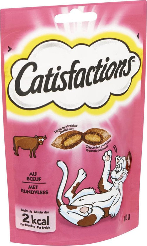 Catisfactions - Kattensnoepjes - Rund - Kattensnack - 60g - 1 zakje