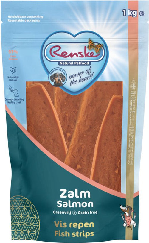 Renske - Gezonde Beloning Vleesrepen Hondensnack Zalm - 1kg