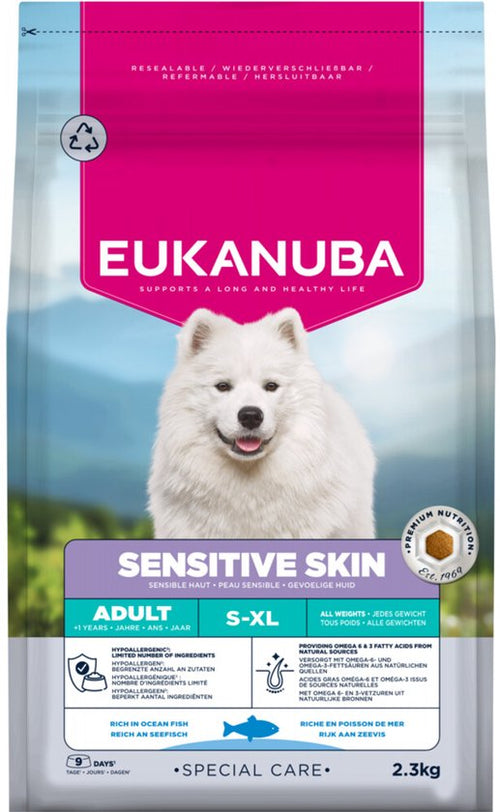 Eukanuba - Hondenvoer Droog Special Care Adult Sensitive Skin - 2,3kg