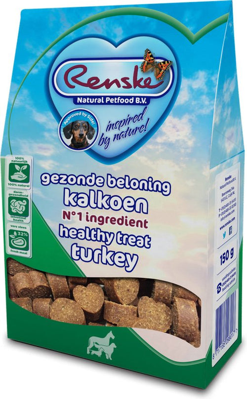 Renske - Gezonde Beloning Hartjes - Kalkoen - 150g