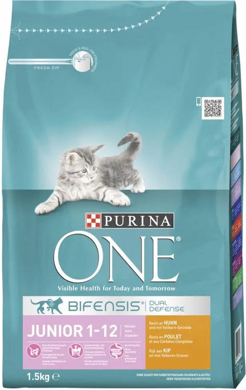 Purina One - One Junior - Kattenvoer - Kip Rijst 1.5kg
