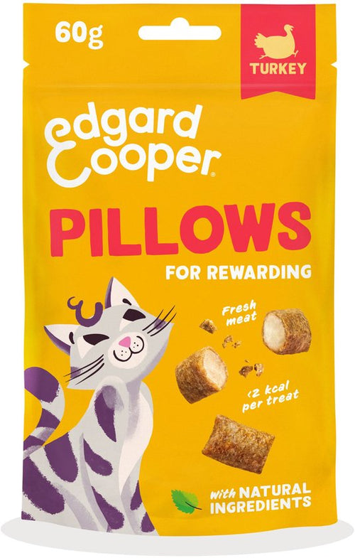 Edgard & Cooper - Edgard&Cooper Pillows - Kattensnack - Kalkoen 60g