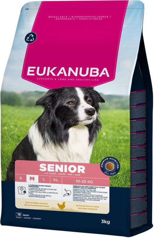 Eukanuba - Senior Medium Breed Kip - Hondenbrokken - 3kg