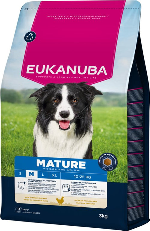 Eukanuba - Mature Medium Breed Kip - Hondenbrokken - 3kg