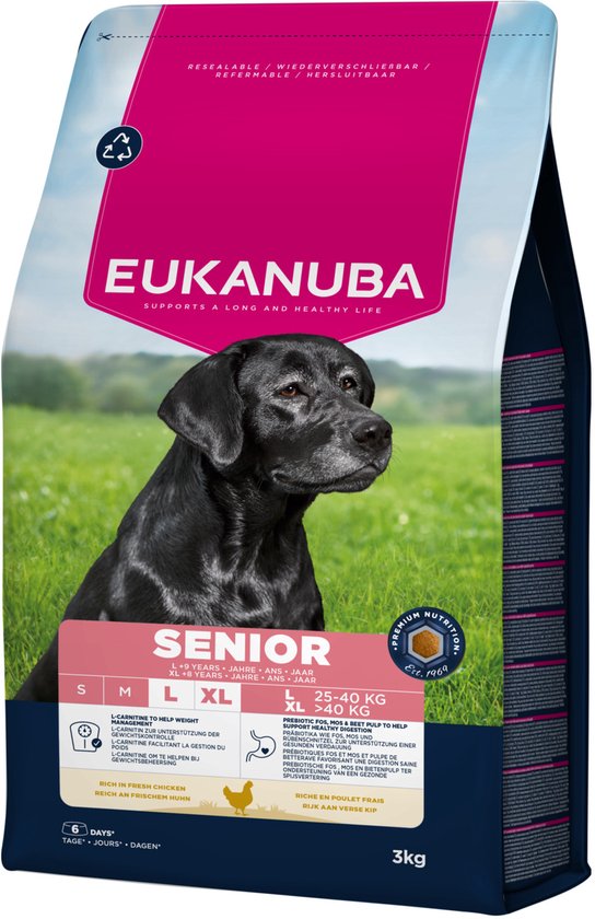 Eukanuba - Senior Large Breed Kip - Hondenbrokken - 3kg