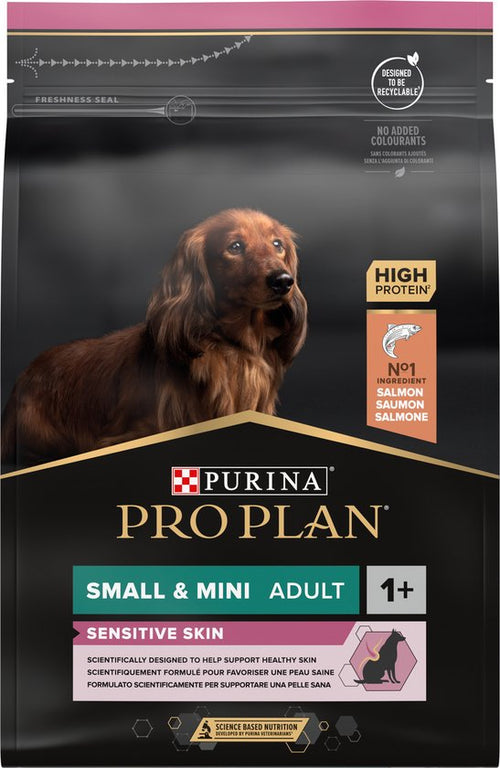 Pro Plan - Small&Mini Adult Sensitive Skin - Hondenvoer - Zalm - 3kg
