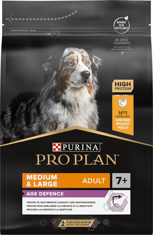 Pro Plan - Medium & Large Adult 7+ (Senior) Age Defence - Hondenvoer - Kip - 3kg