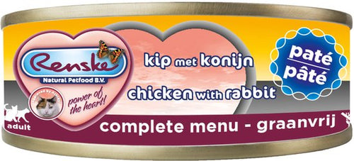 Renske - Kat Adult Verse Kip/Konijn - 24 x 70g