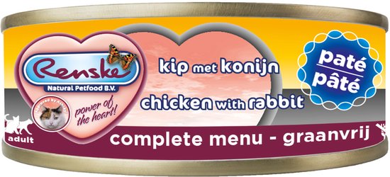 Renske - Kat Adult Verse Kip/Konijn - 24 x 70g