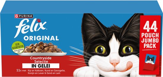 Felix - Original in Gelei - Kattenvoer Natvoer - Countryside Selectie - 44 x 85g
