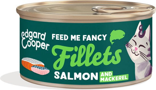 Edgard & Cooper - Cat Fillets Mackarel/Salmon - 70g - Natvoeding Kat