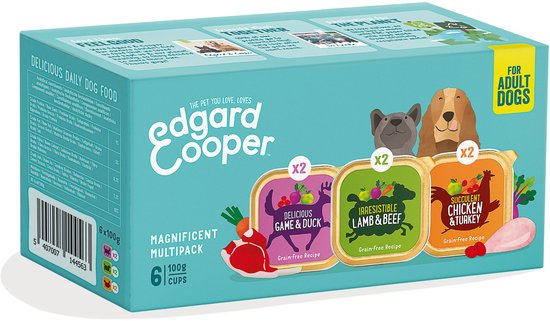 Edgard & Cooper - Hondenvoer Multipack Kip - Wild - Lam 6 x 100g