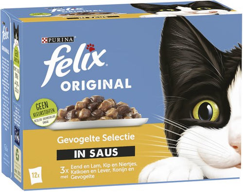 Felix - Original Gevogelte Selectie in Saus 12 x 85g