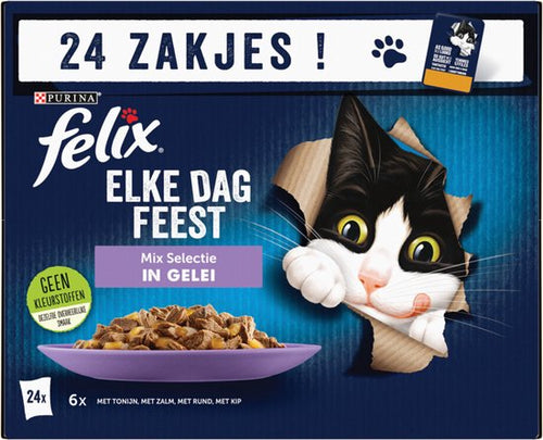 Felix - Elke Dag Feest Mix Selectie in Gelei 24 x 85g