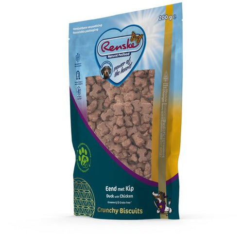 Renske - Gezonde Beloning Crunchy Hondensnack Eend & Kip - 200g