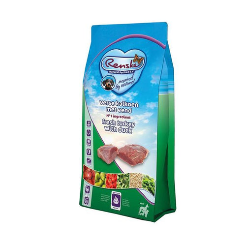 Renske - Super Premium Adult Kalkoen Eend Hondenvoer