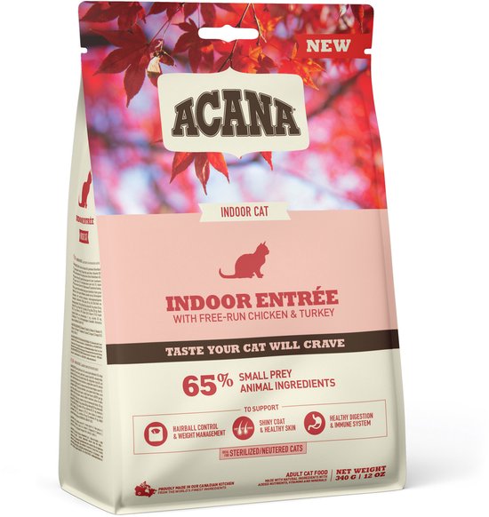 Acana - Cat Indoor Entrée Kip&Kalkoen - Kattenvoer - 340g