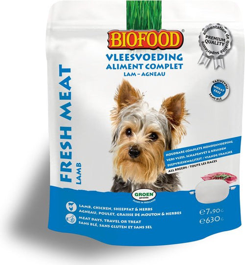 Biofood - Vleesvoeding Lam/Rijst - 630g