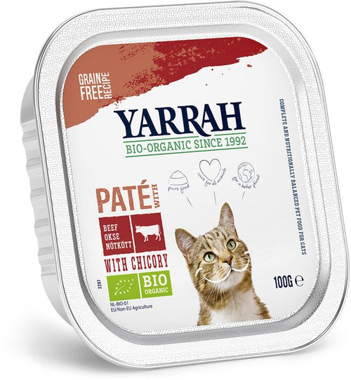 Yarrah - Bio Kattenvoer Paté Rund - Kip 100g