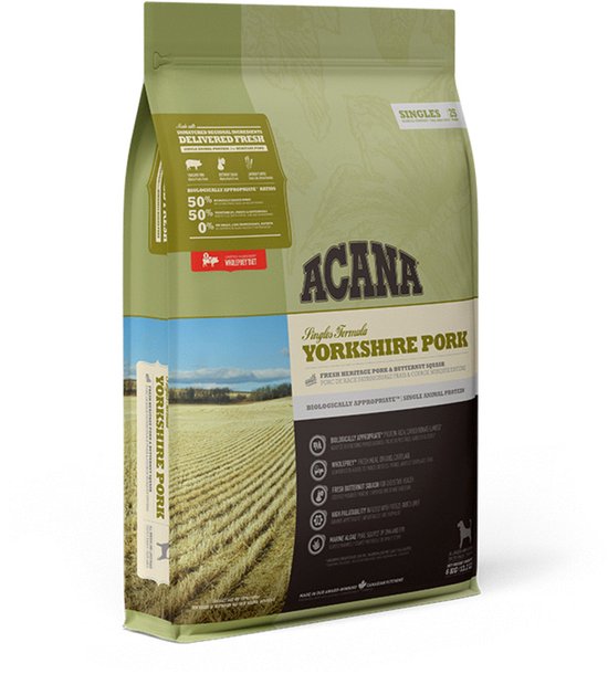 Acana - Singles Yorkshire Pork Varken&Pompoen - Hondenvoer - 6kg