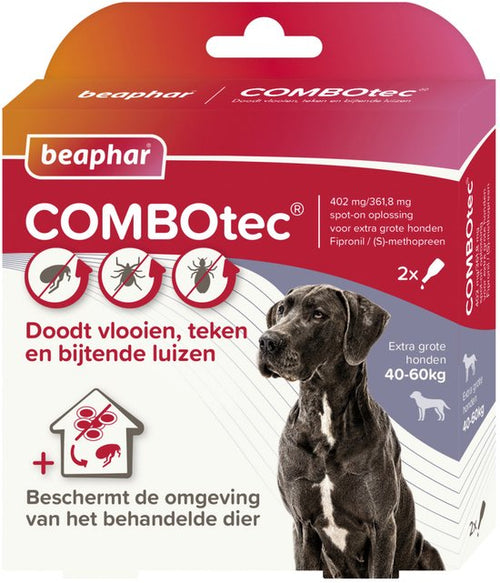 Beaphar - Combotec Hond 40 - 60kg - Anti vlooien en tekenmiddel