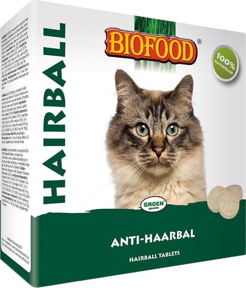 BIOFOOD - KATTENSNOEPJE MET KATTENGRAS/KRUIDEN/ZEEWIER 100 ST