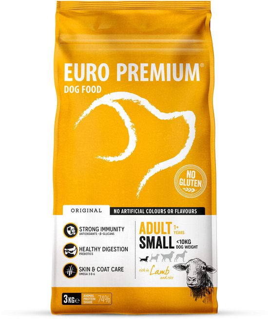Euro - Premium - Adult Small Lam - Rijst 3kg