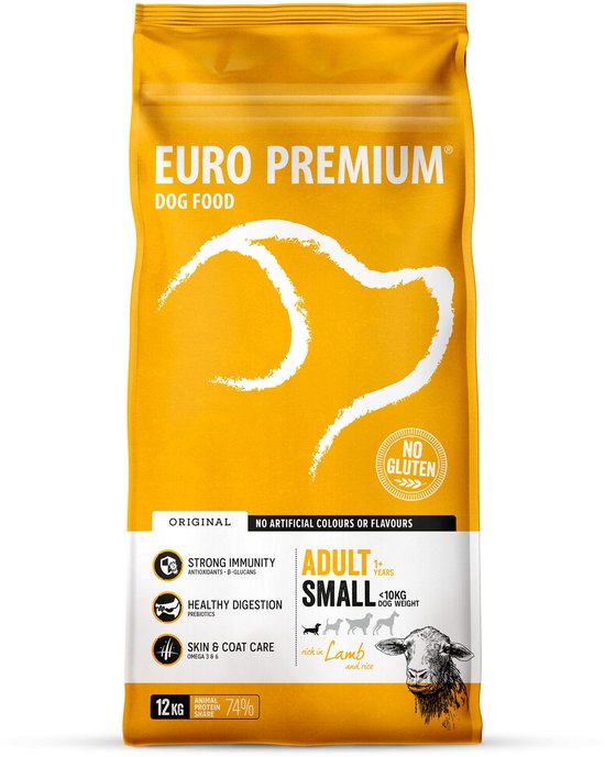 Euro - Premium - Adult Small Lam - Rijst 12kg
