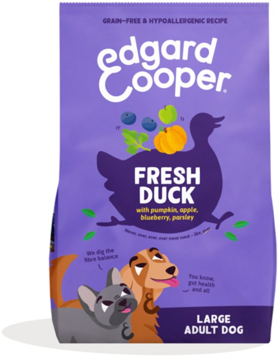 Edgard & Cooper - Edgard&Cooper Large Adult Dog - Hondenvoer - Eend 12kg