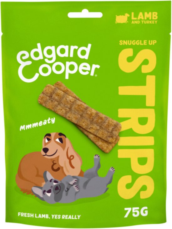 Edgard & Cooper - Strips 75g - Hondensnacks - Lam