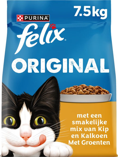 Felix - Original - Kattenvoer - Kip & Kalkoen - 7,5kg