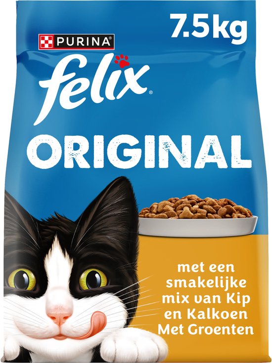 Felix - Original - Kattenvoer - Kip & Kalkoen - 7,5kg