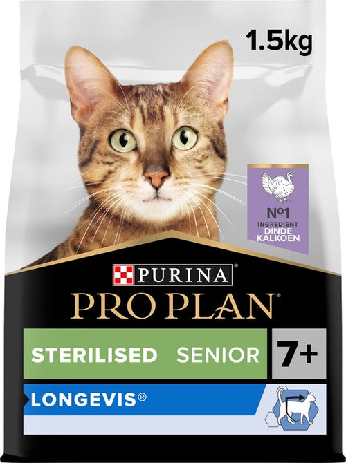 Pro Plan - Sterilised Senior - Kattenvoer Droogvoer - Kalkoen - 1.5kg