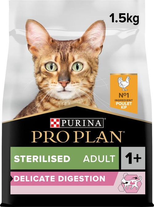 Pro Plan - Sterilised Adult Delicate Digestion - Kattenvoer Droogvoer - Kip - 1.5kg