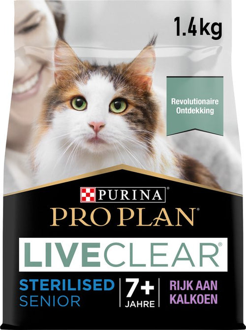 Pro Plan - Senior LiveClear - Kattenvoer Droogvoer - Kalkoen - 1.4kg
