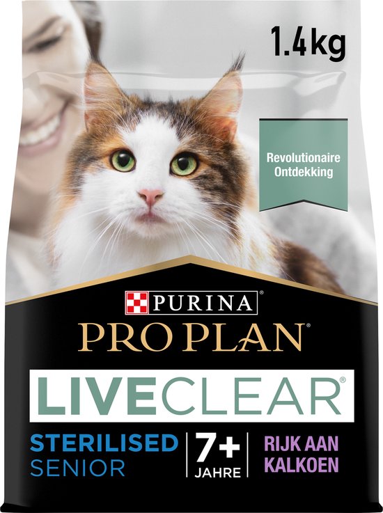 Pro Plan - Senior LiveClear - Kattenvoer Droogvoer - Kalkoen - 1.4kg