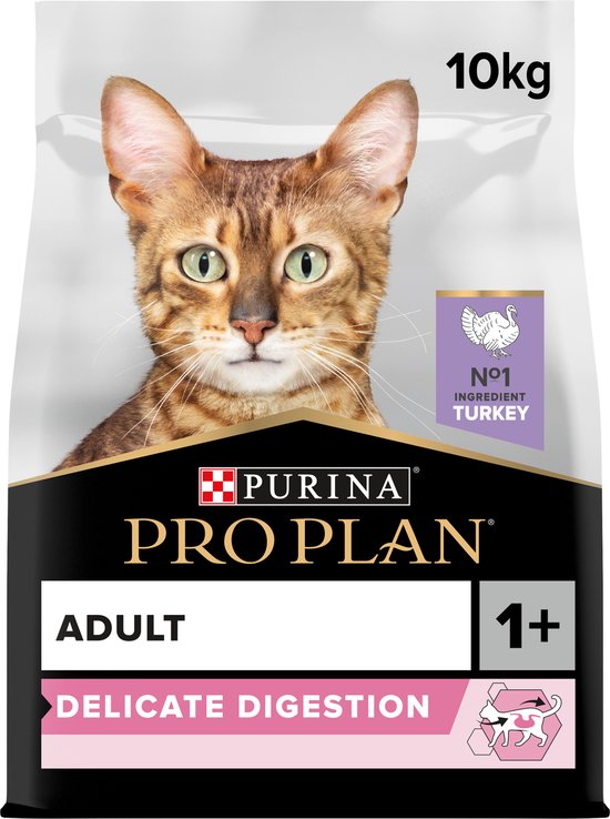 Pro Plan - Adult Delicate Digestion - Kattenvoer Droogvoer - Kalkoen - 10kg