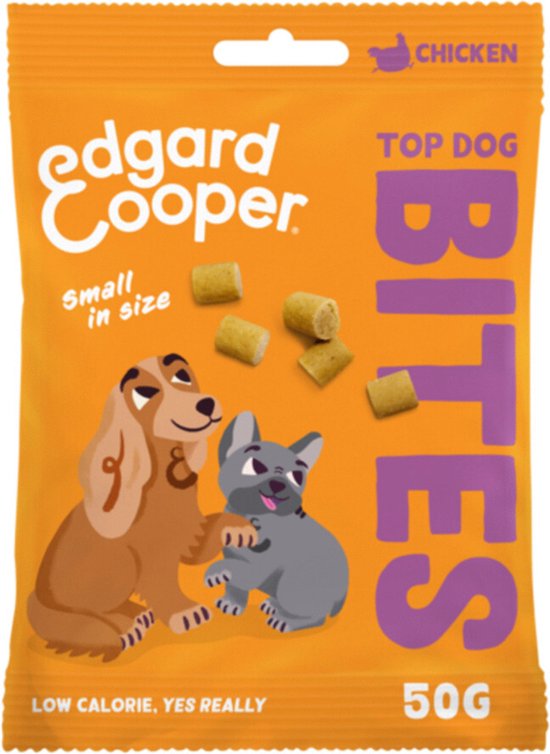 Edgard & Cooper - Bites Small 50g - Hondensnacks - Kip