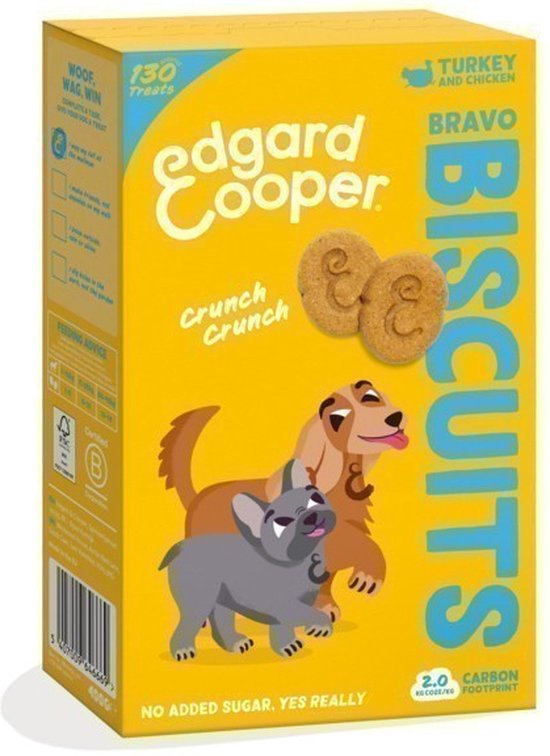 Edgard & Cooper - Biscuit 400g - Hondensnacks - Kalkoen