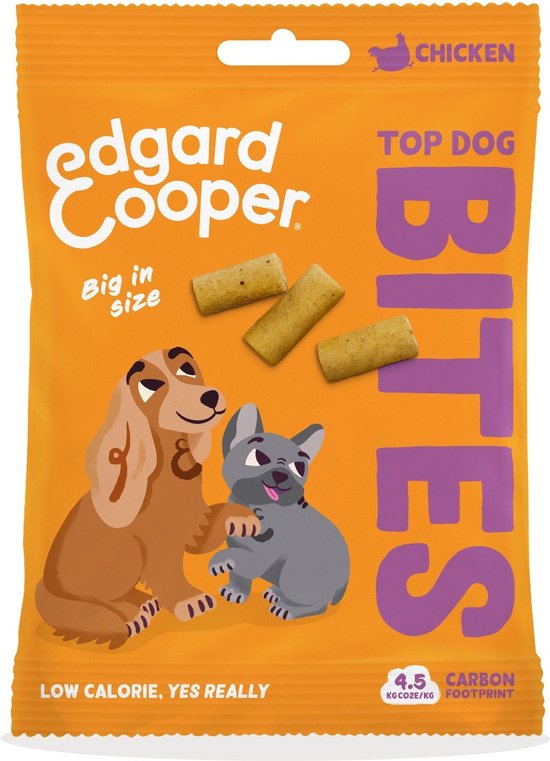 Edgard & Cooper - Bites Large 50g - Hondensnacks - Kip