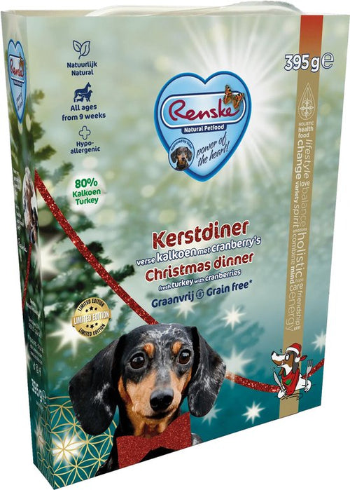 Renske - Adult kerstdiner - Eend&Kalkoen - Rood Hondenvoer - 395g