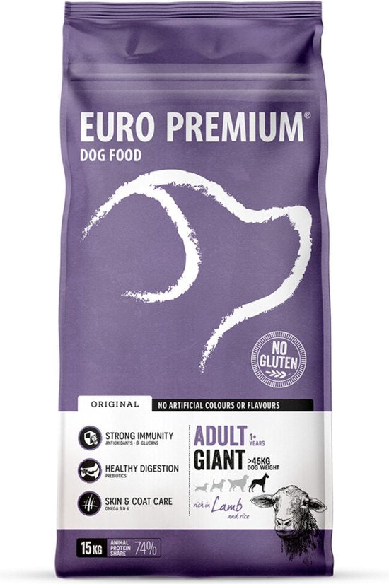 Euro - Premium - Adult Giant Lam - Rijst 15kg