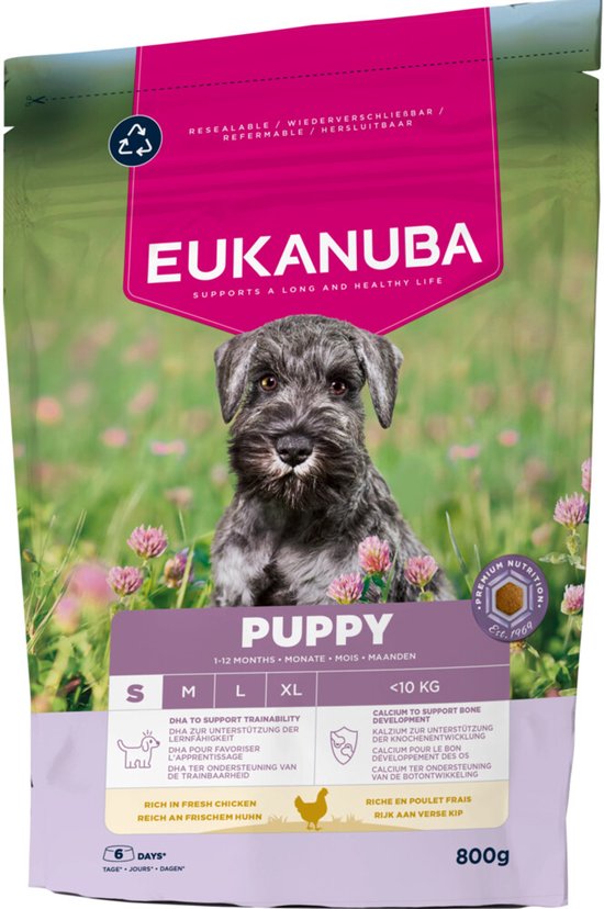 Eukanuba - Hondenvoer Droog Life Care Dog Puppy Small Kip - 800g